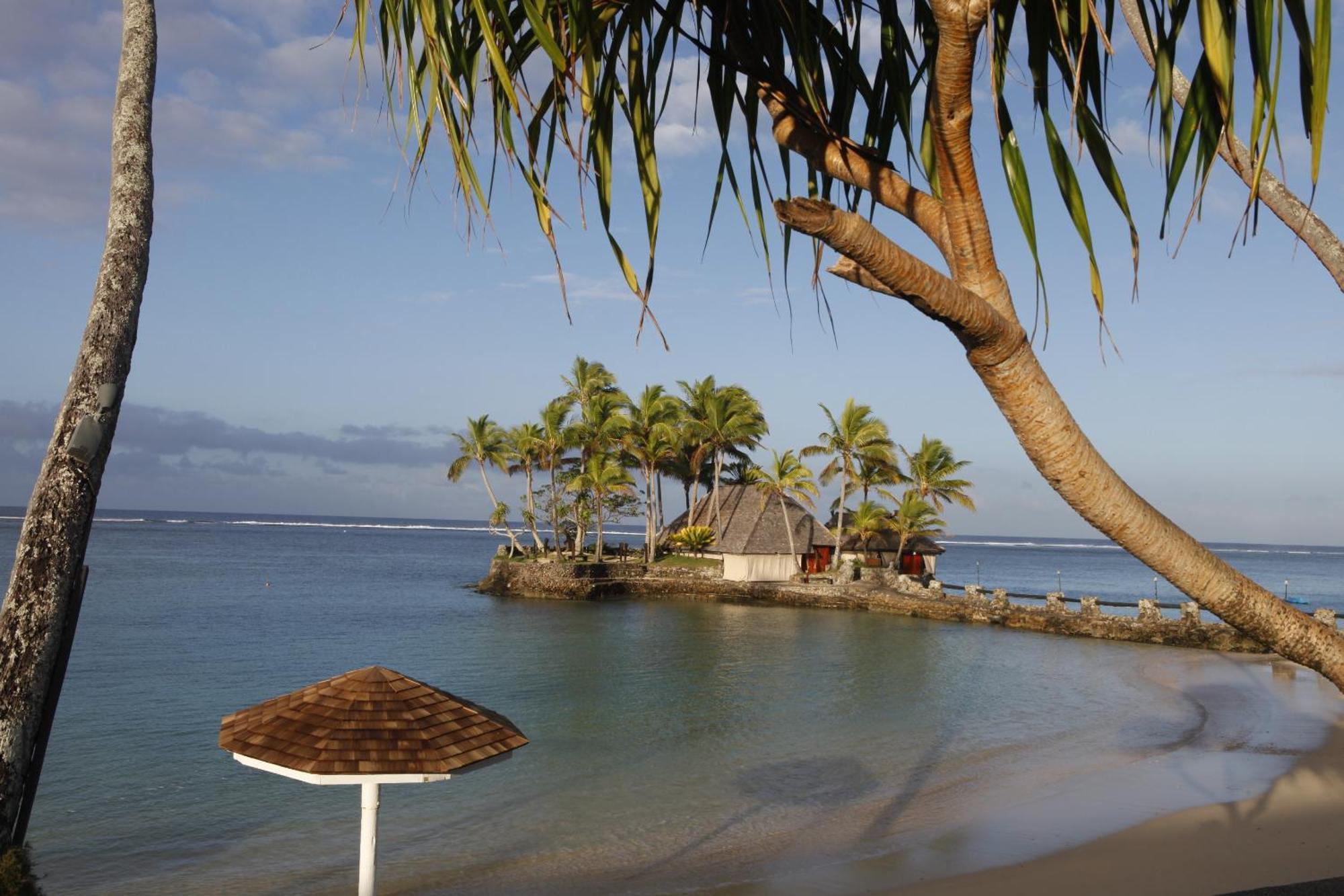 The Warwick Fiji Korolevu (Viti Levu) Exterior foto A view of the beach at the resort